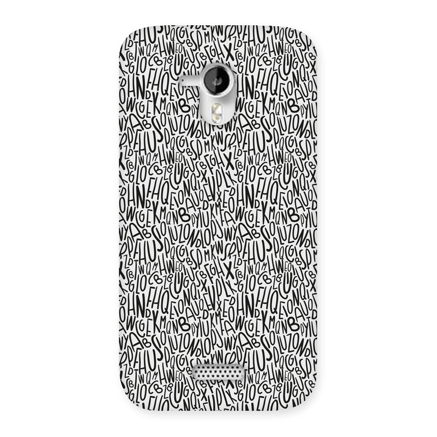 Alphabet Seamless Abstract Back Case for Micromax Canvas HD A116