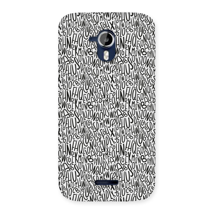 Alphabet Seamless Abstract Back Case for Micromax Canvas Magnus A117