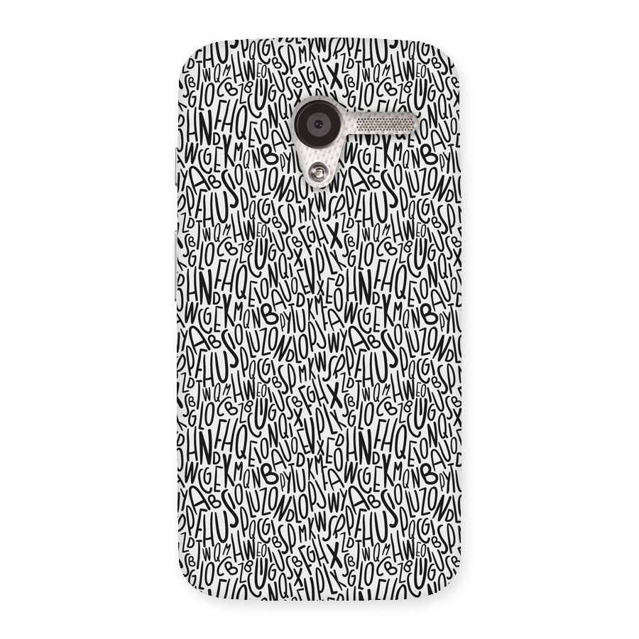 Alphabet Seamless Abstract Back Case for Moto X