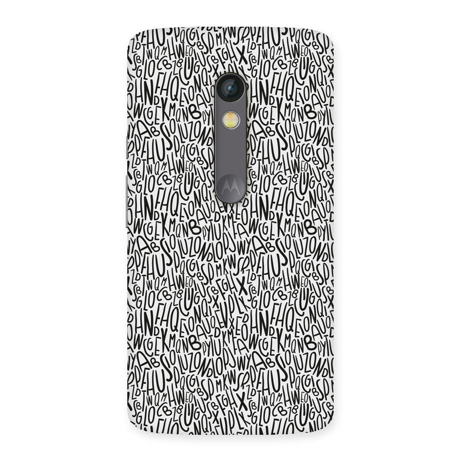 Alphabet Seamless Abstract Back Case for Moto X Play