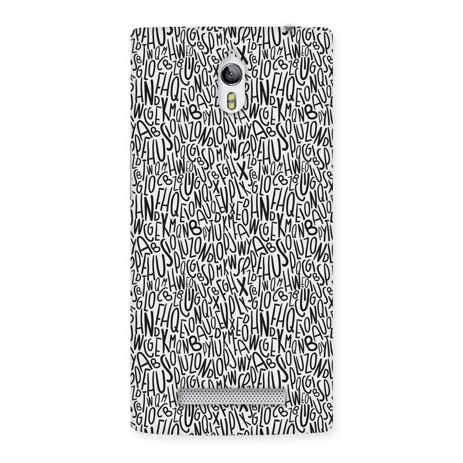 Alphabet Seamless Abstract Back Case for Oppo Find 7