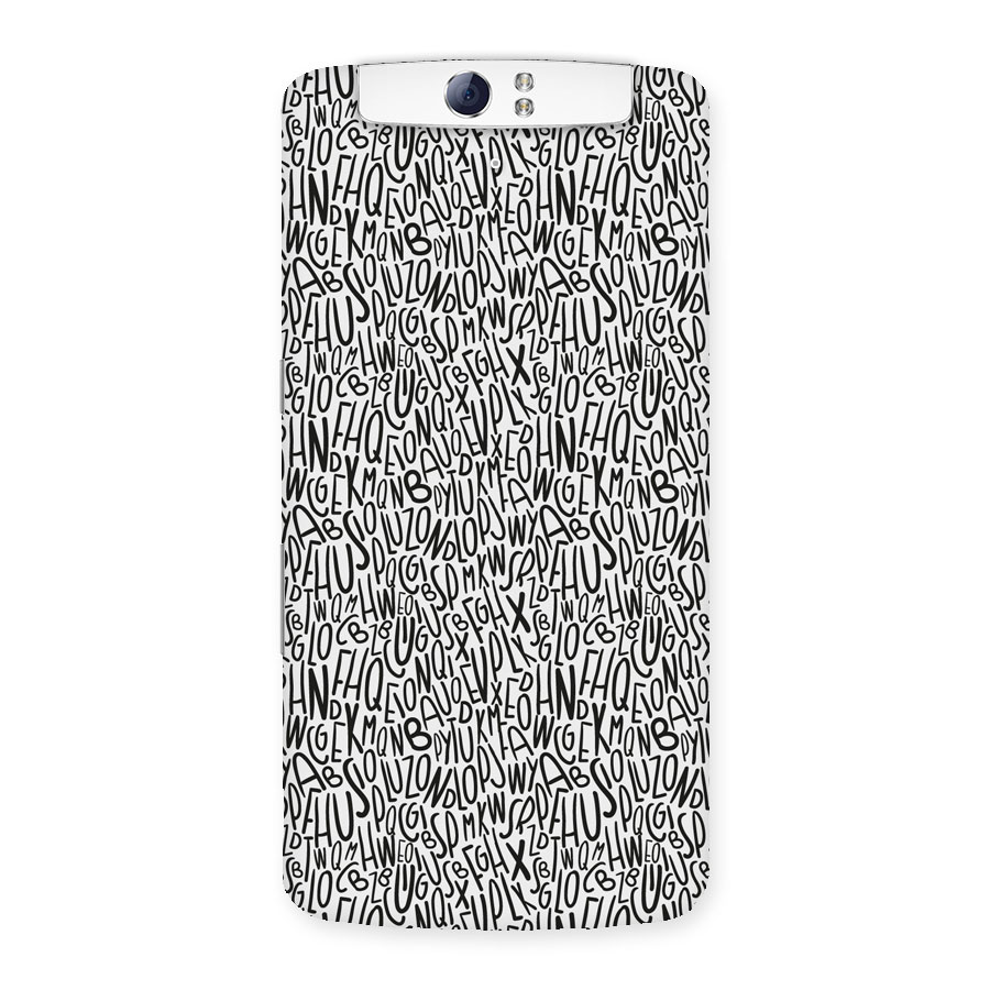 Alphabet Seamless Abstract Back Case for Oppo N1
