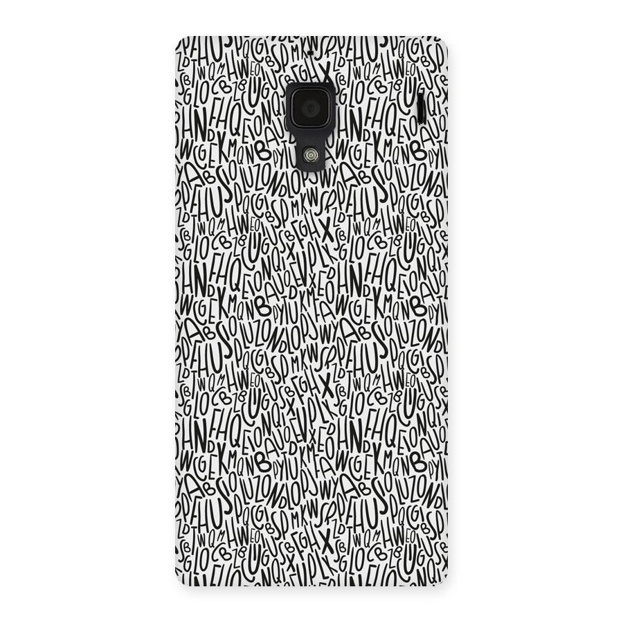 Alphabet Seamless Abstract Back Case for Redmi 1S