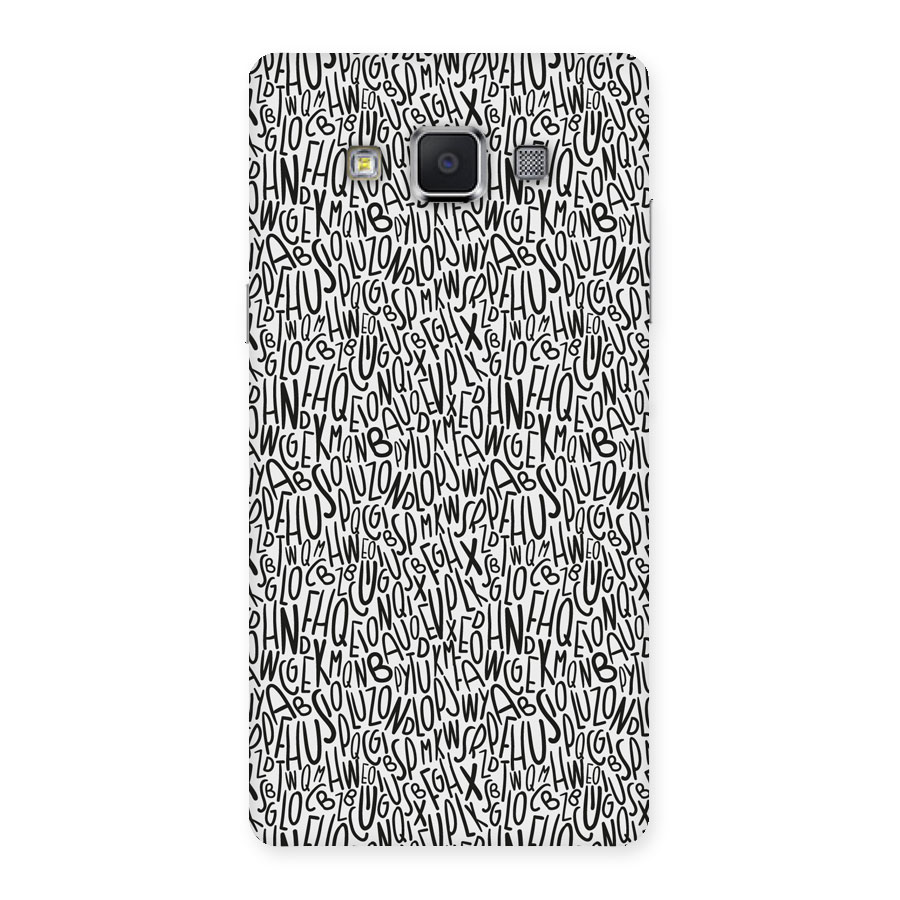 Alphabet Seamless Abstract Back Case for Samsung Galaxy A5