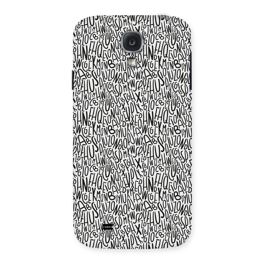 Alphabet Seamless Abstract Back Case for Samsung Galaxy S4