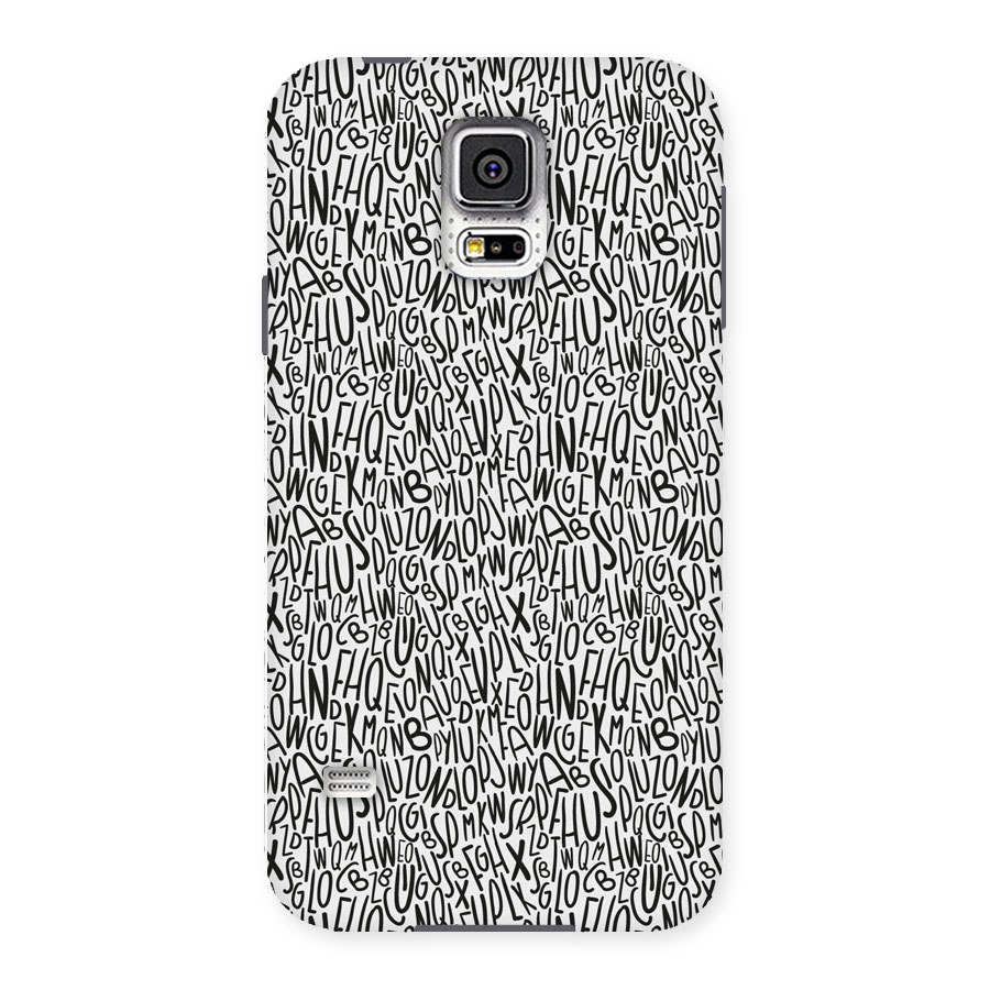 Alphabet Seamless Abstract Back Case for Samsung Galaxy S5