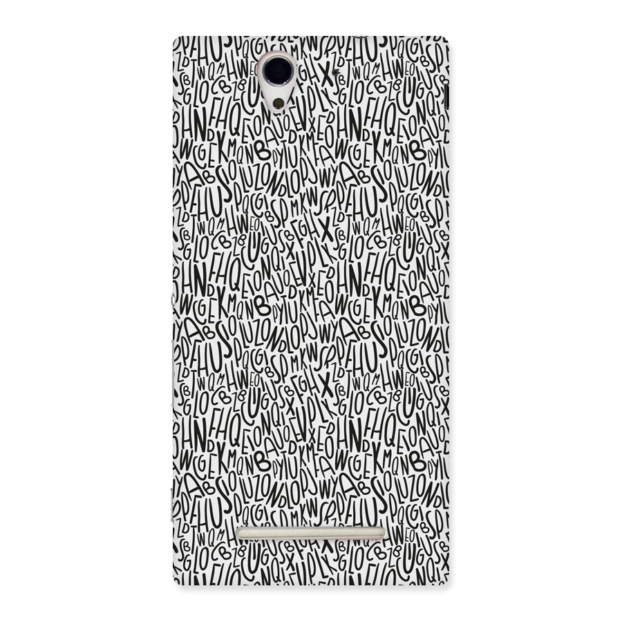 Alphabet Seamless Abstract Back Case for Sony Xperia C3