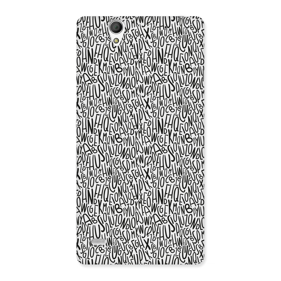 Alphabet Seamless Abstract Back Case for Sony Xperia C4