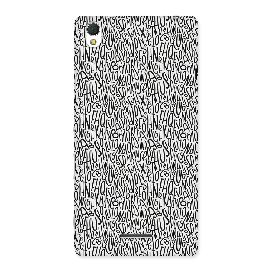 Alphabet Seamless Abstract Back Case for Sony Xperia T3