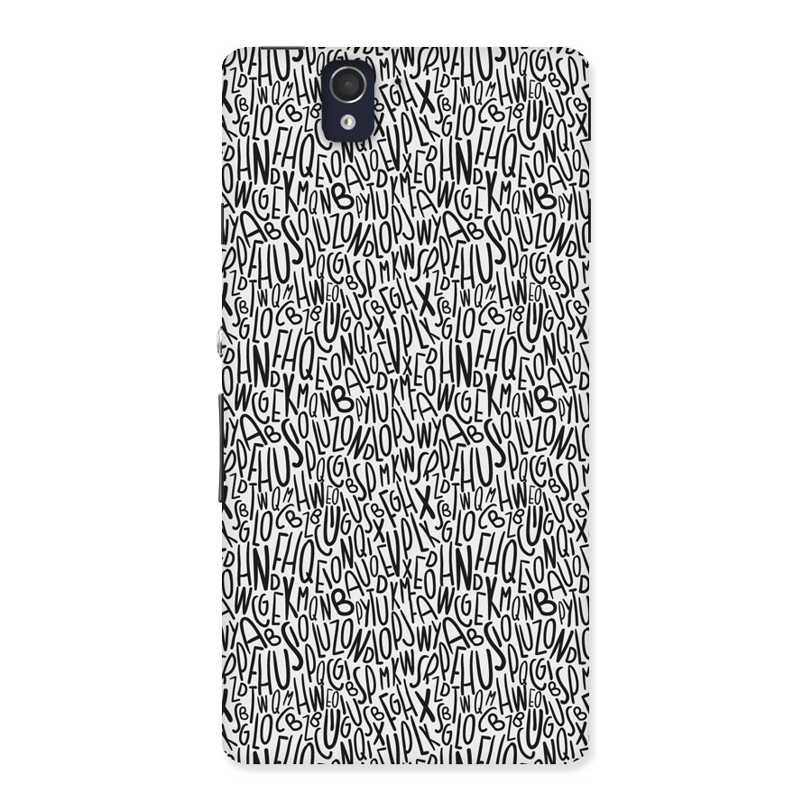 Alphabet Seamless Abstract Back Case for Sony Xperia Z