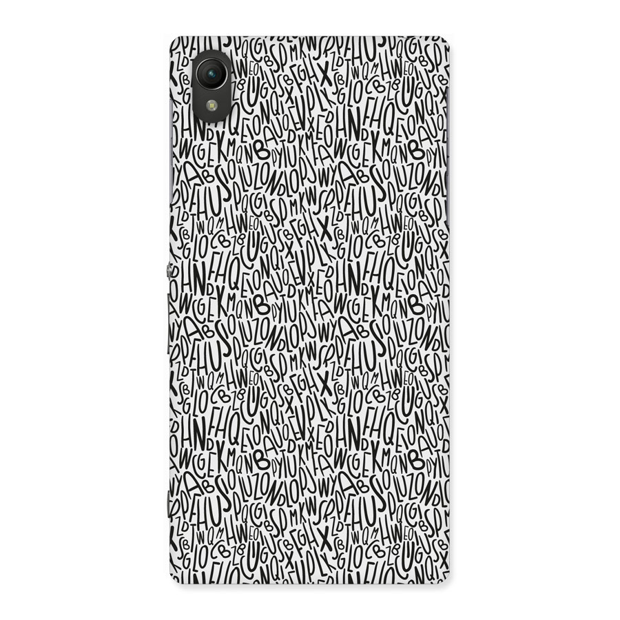Alphabet Seamless Abstract Back Case for Sony Xperia Z1