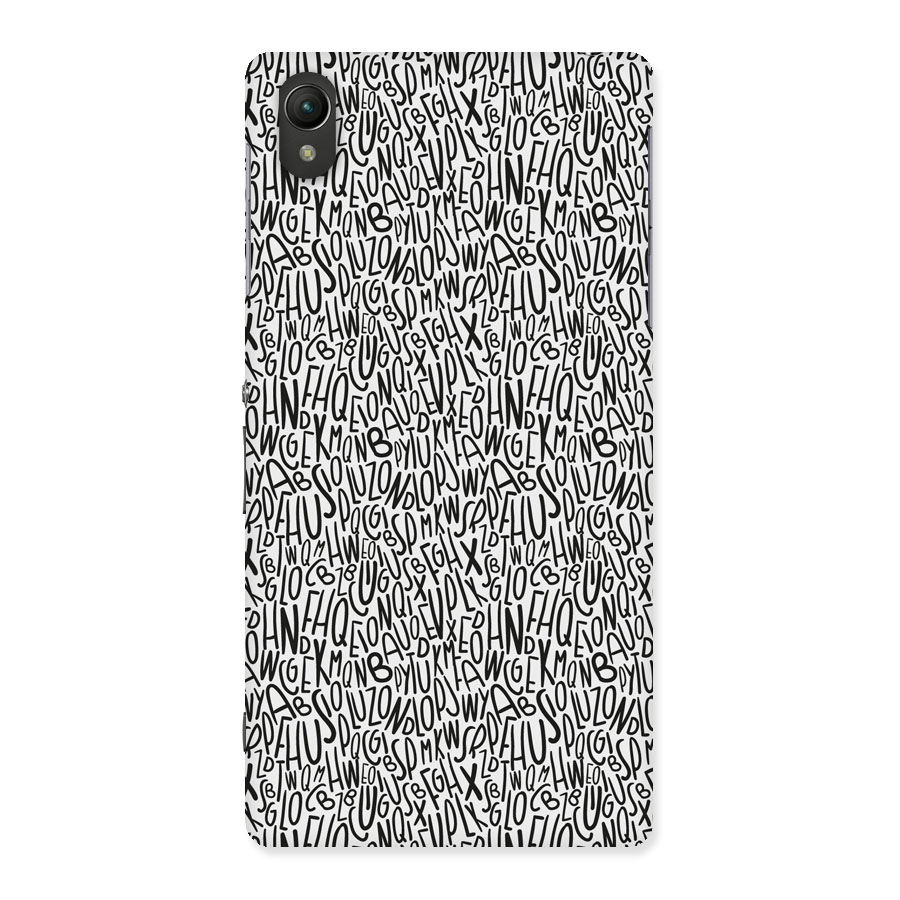Alphabet Seamless Abstract Back Case for Sony Xperia Z2