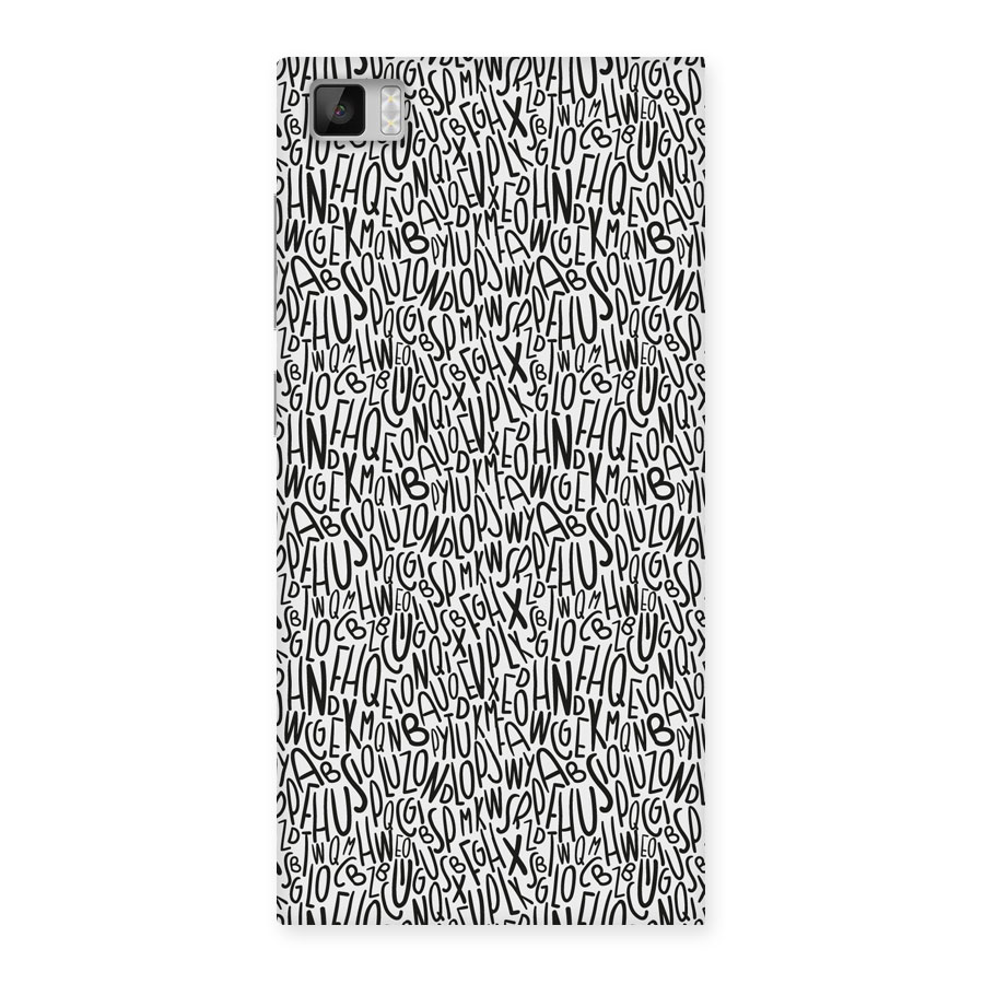 Alphabet Seamless Abstract Back Case for Xiaomi Mi3