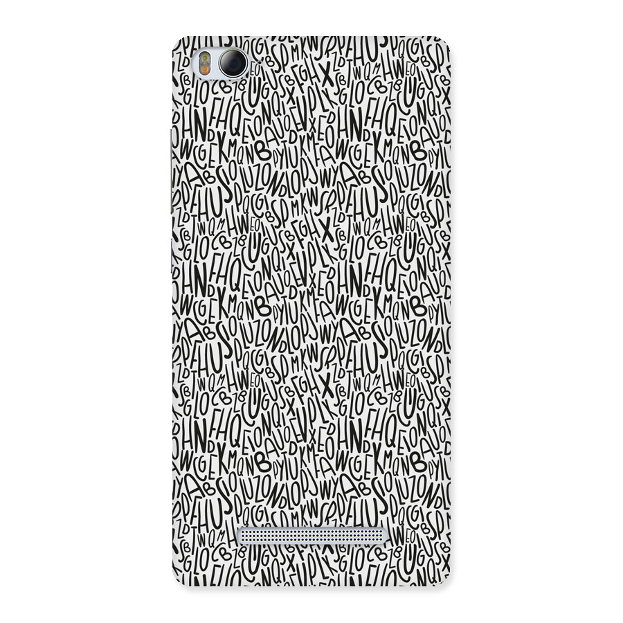 Alphabet Seamless Abstract Back Case for Xiaomi Mi4i