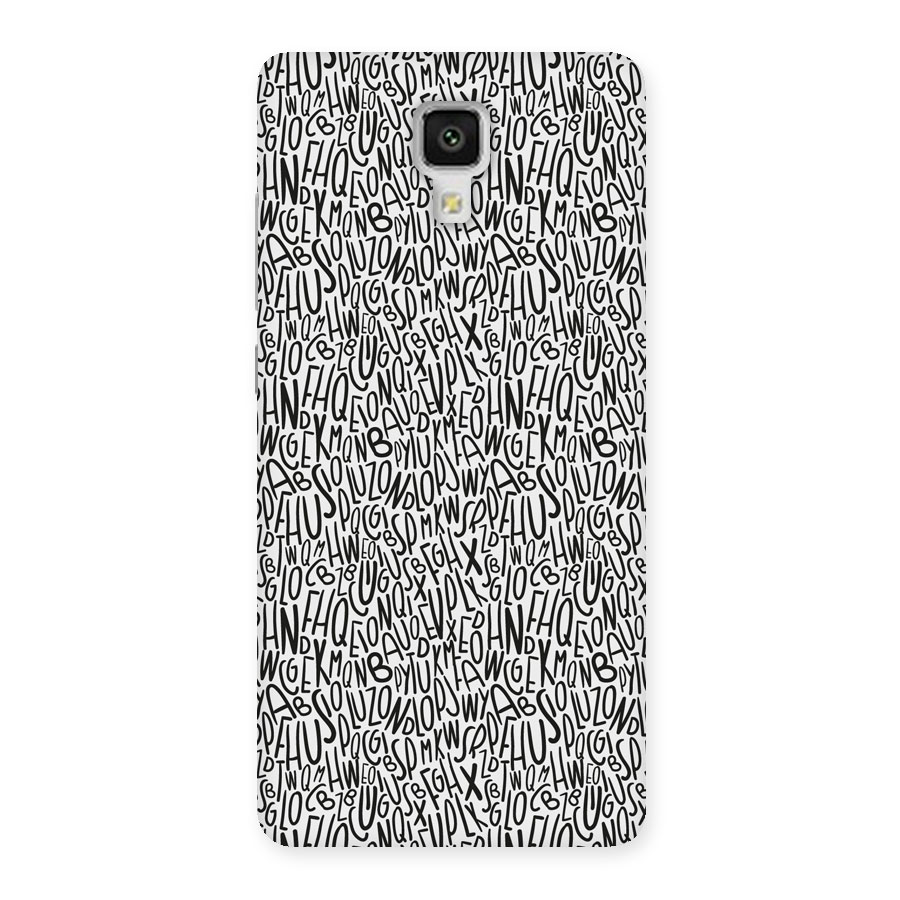 Alphabet Seamless Abstract Back Case for Xiaomi Mi 4