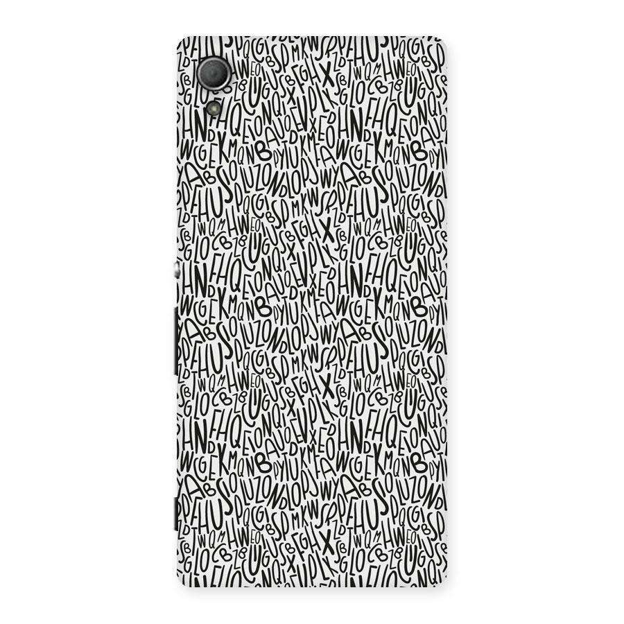Alphabet Seamless Abstract Back Case for Xperia Z4