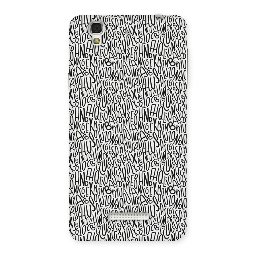 Alphabet Seamless Abstract Back Case for Yu Yureka