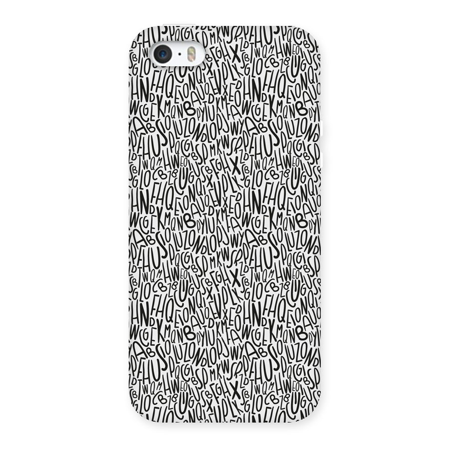 Alphabet Seamless Abstract Back Case for iPhone 5 5S