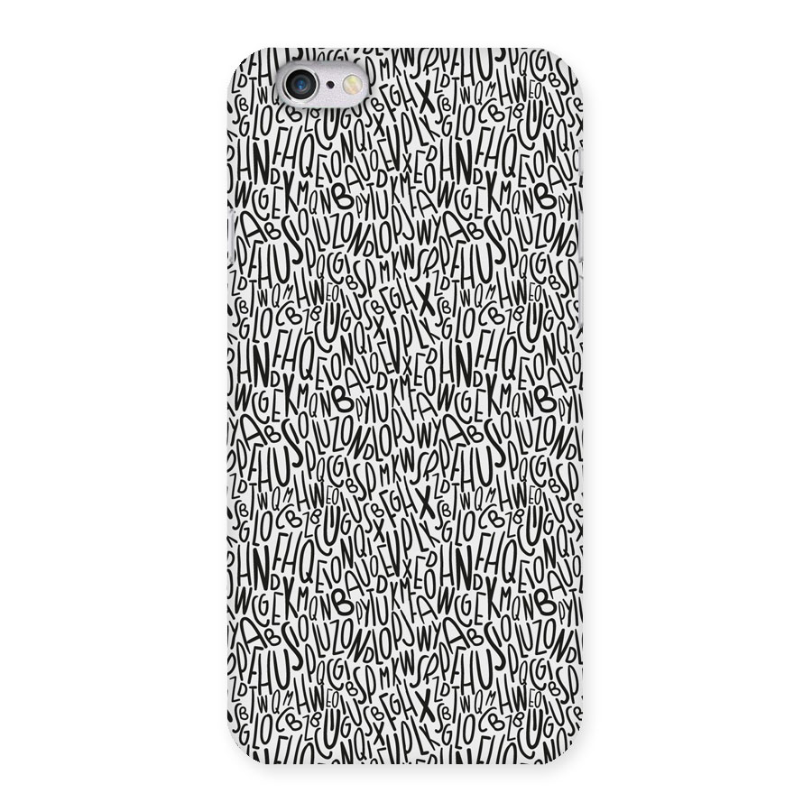 Alphabet Seamless Abstract Back Case for iPhone 6 6S