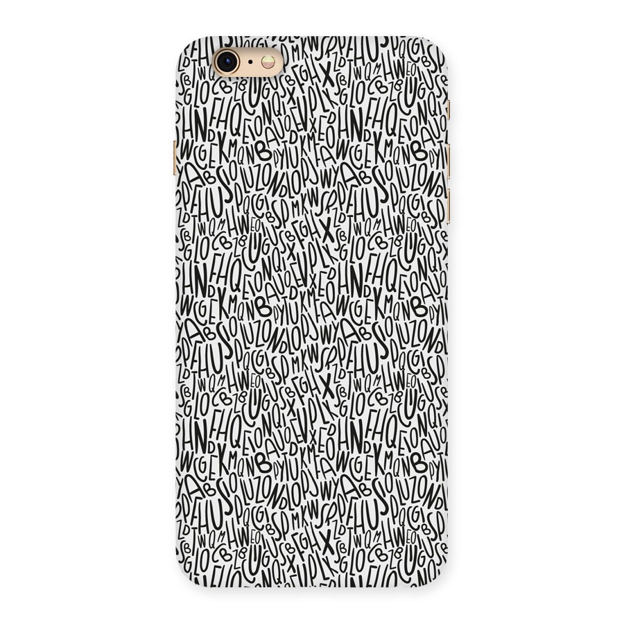 Alphabet Seamless Abstract Back Case for iPhone 6 Plus 6S Plus
