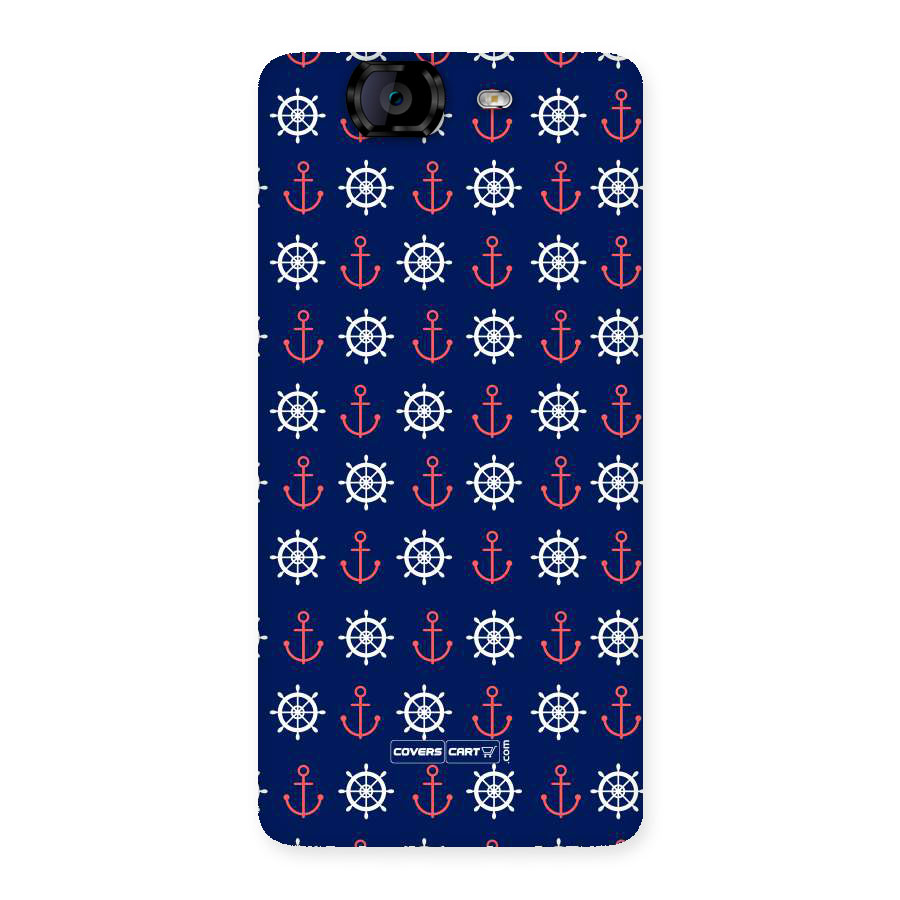 Anchor Pattern Blue Back Case for Canvas Knight A350