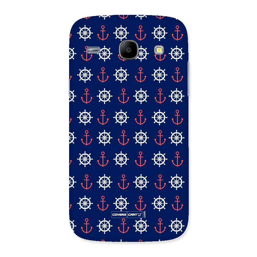Anchor Pattern Blue Back Case for Galaxy Core