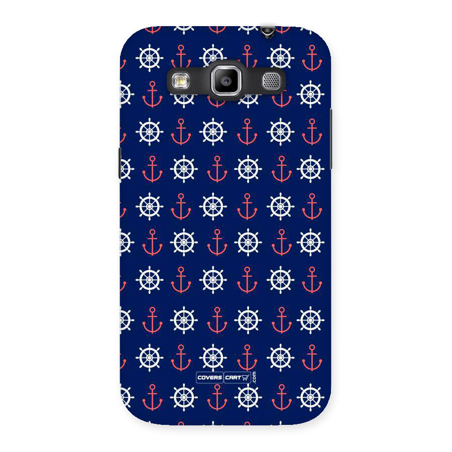 Anchor Pattern Blue Back Case for Galaxy Grand Quattro