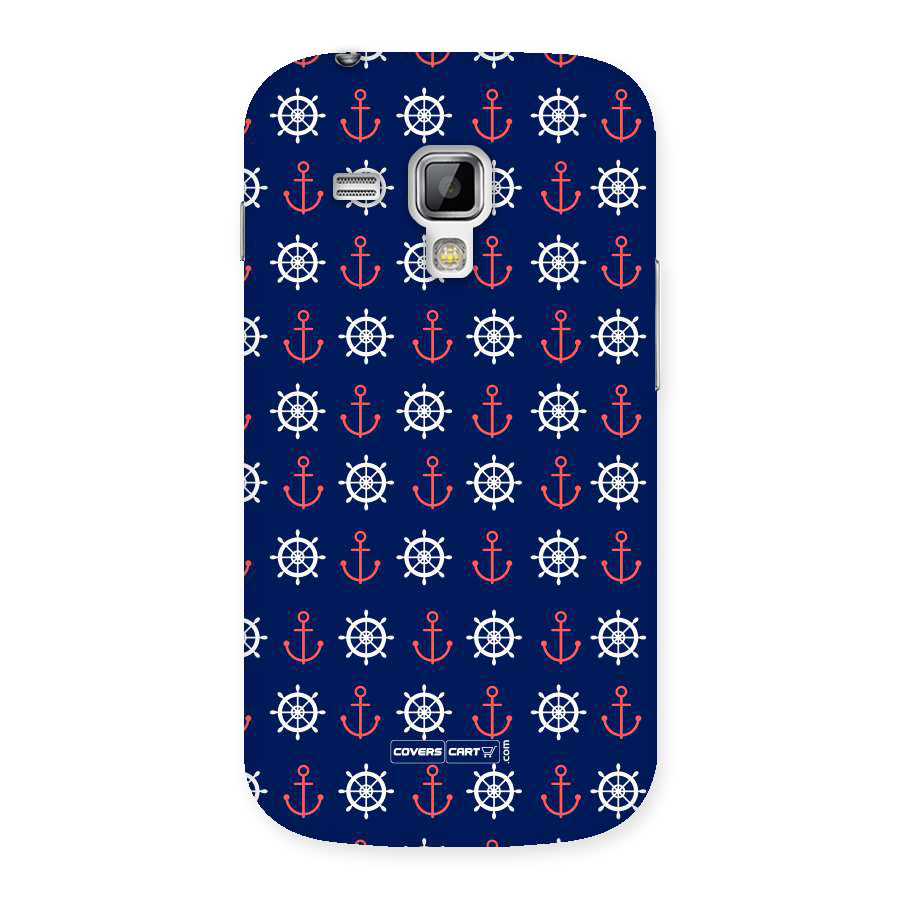 Anchor Pattern Blue Back Case for Galaxy S Duos