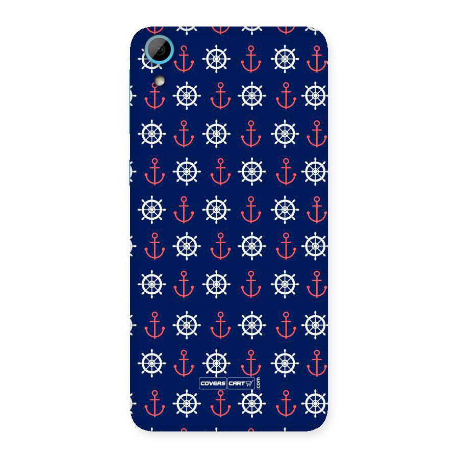 Anchor Pattern Blue Back Case for HTC Desire 826
