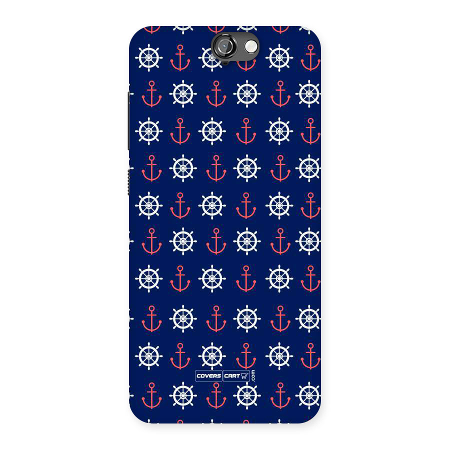 Anchor Pattern Blue Back Case for HTC One A9