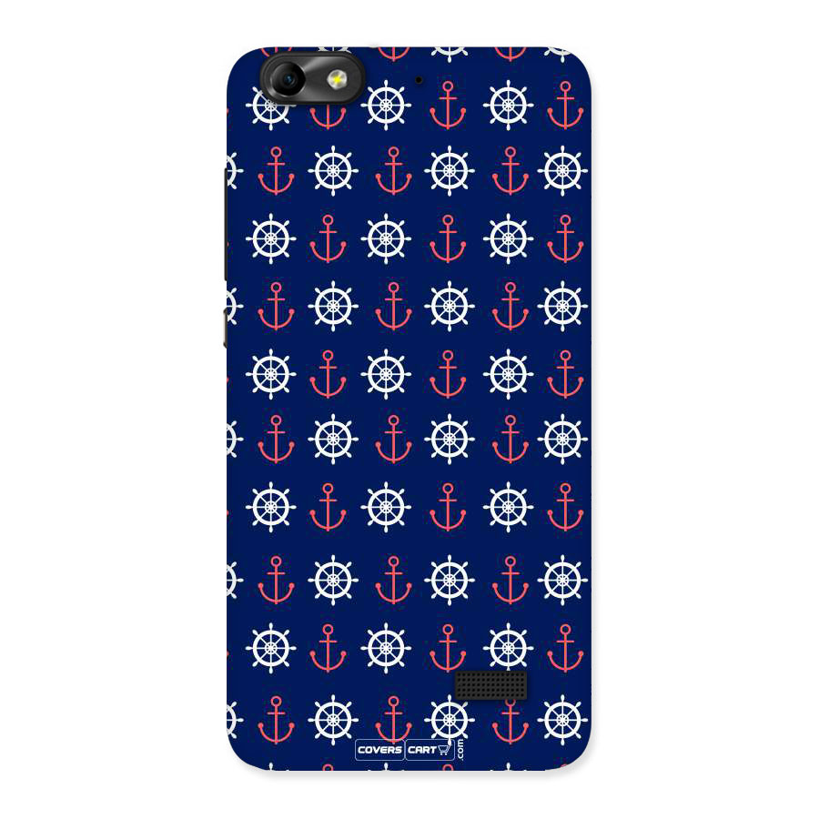Anchor Pattern Blue Back Case for Honor 4C