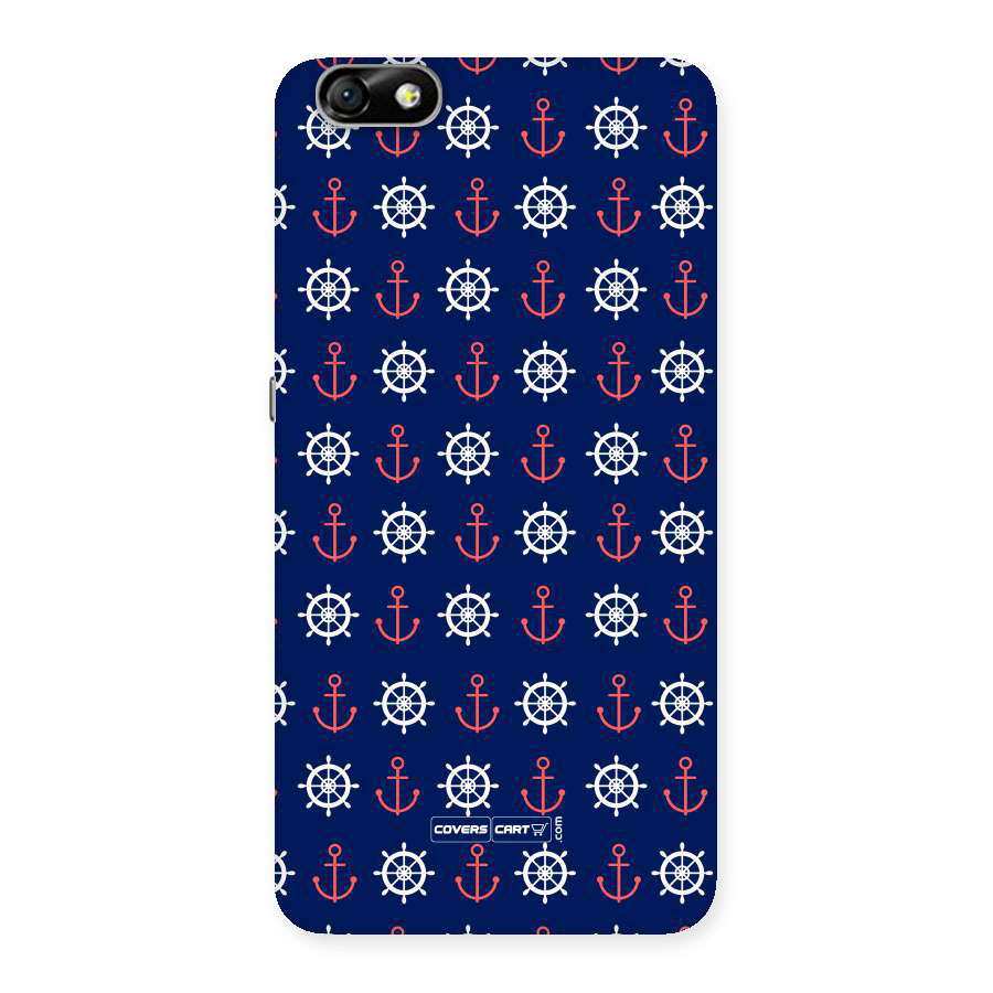 Anchor Pattern Blue Back Case for Honor 4X