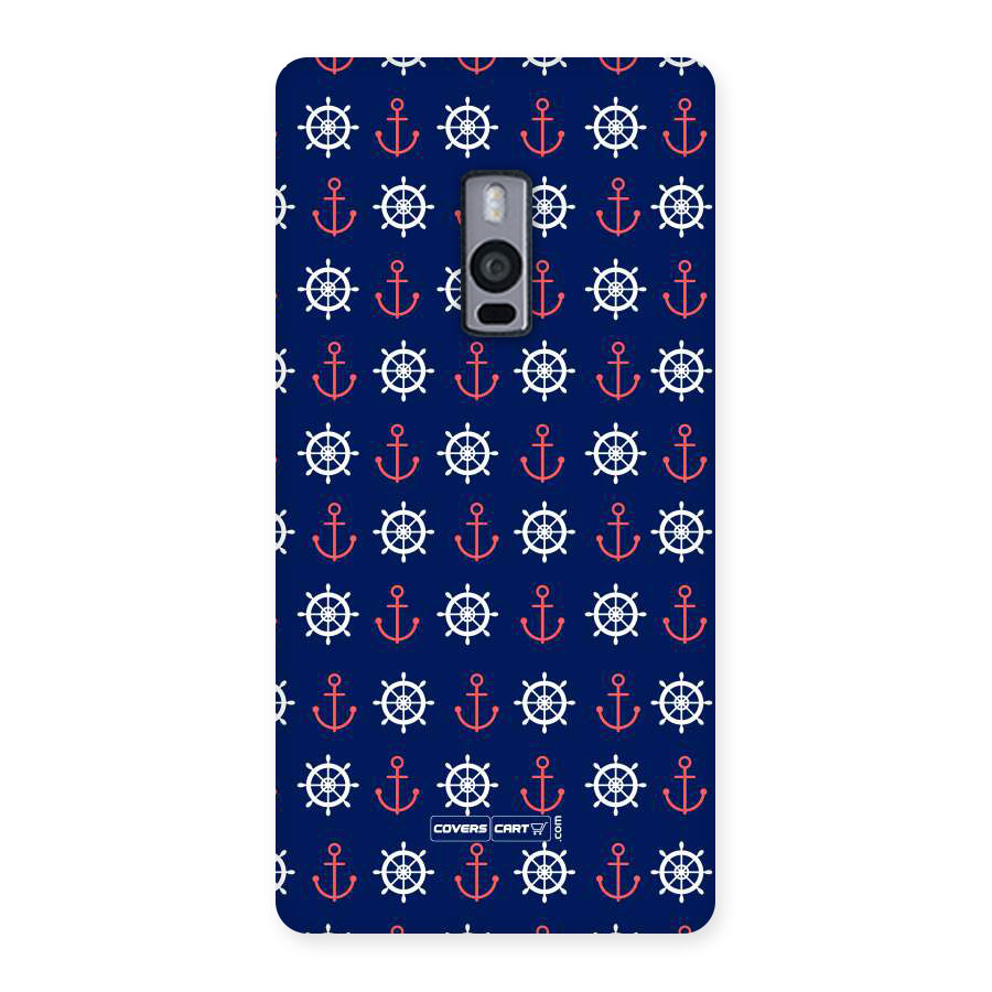 Anchor Pattern Blue Back Case for OnePlus Two
