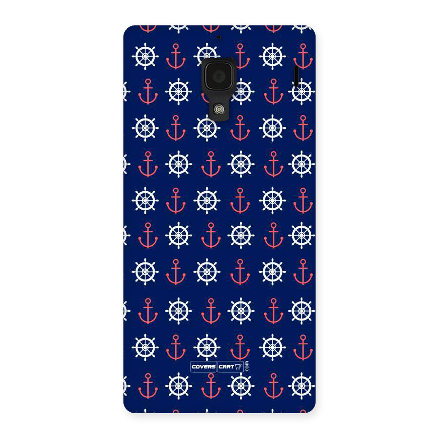 Anchor Pattern Blue Back Case for Redmi 1S