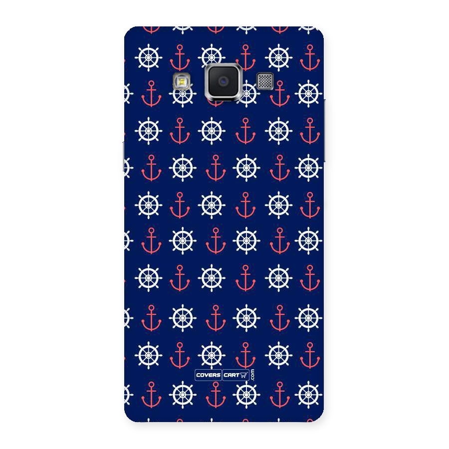 Anchor Pattern Blue Back Case for Samsung Galaxy A5