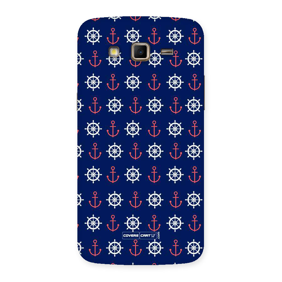 Anchor Pattern Blue Back Case for Samsung Galaxy Grand 2