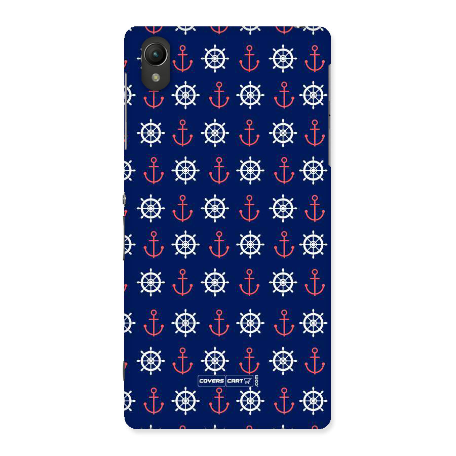 Anchor Pattern Blue Back Case for Sony Xperia Z2