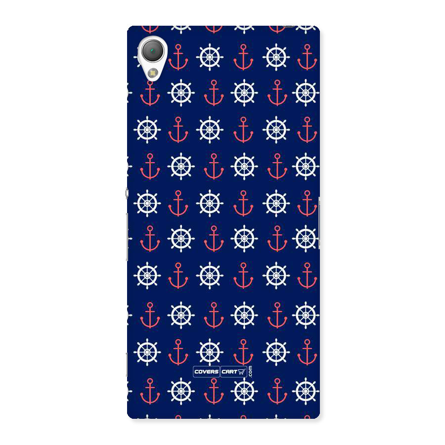 Anchor Pattern Blue Back Case for Sony Xperia Z3