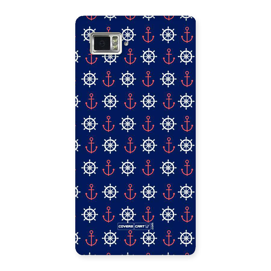 Anchor Pattern Blue Back Case for Vibe Z2 Pro K920