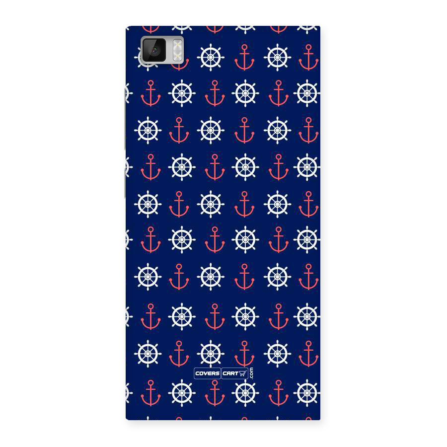 Anchor Pattern Blue Back Case for Xiaomi Mi3