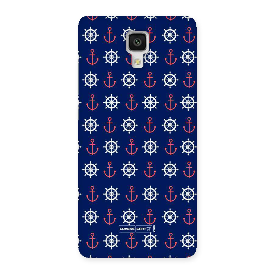 Anchor Pattern Blue Back Case for Xiaomi Mi 4