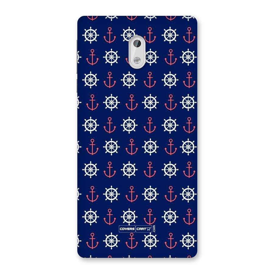 Anchor Pattern Blue Back Case for Nokia 3