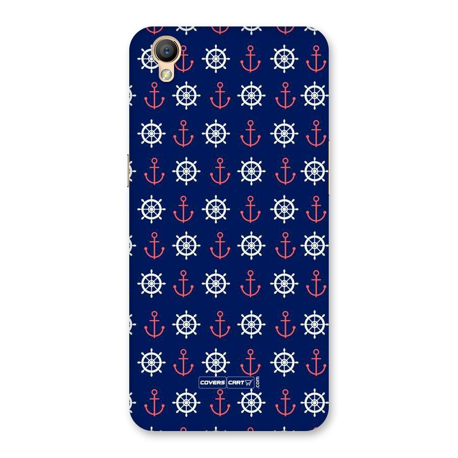 Anchor Pattern Blue Back Case for Oppo A37