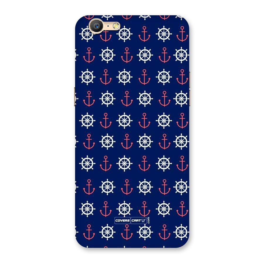 Anchor Pattern Blue Back Case for Oppo A57