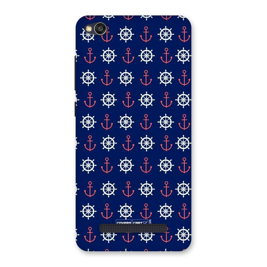 Anchor Pattern Blue Back Case for Redmi 4A