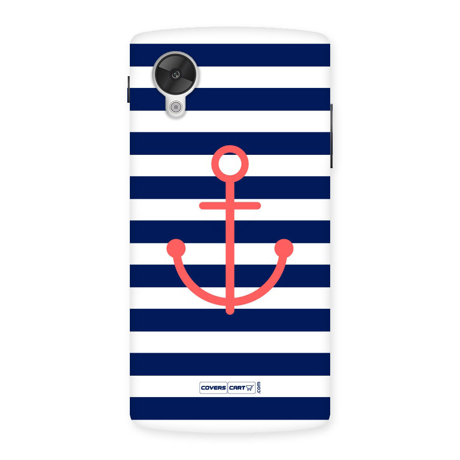 Anchor Stripes Back Case for Google Nexus 5