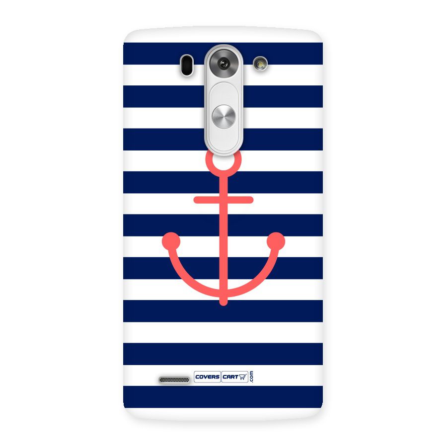 Anchor Stripes Back Case for LG G3 Mini