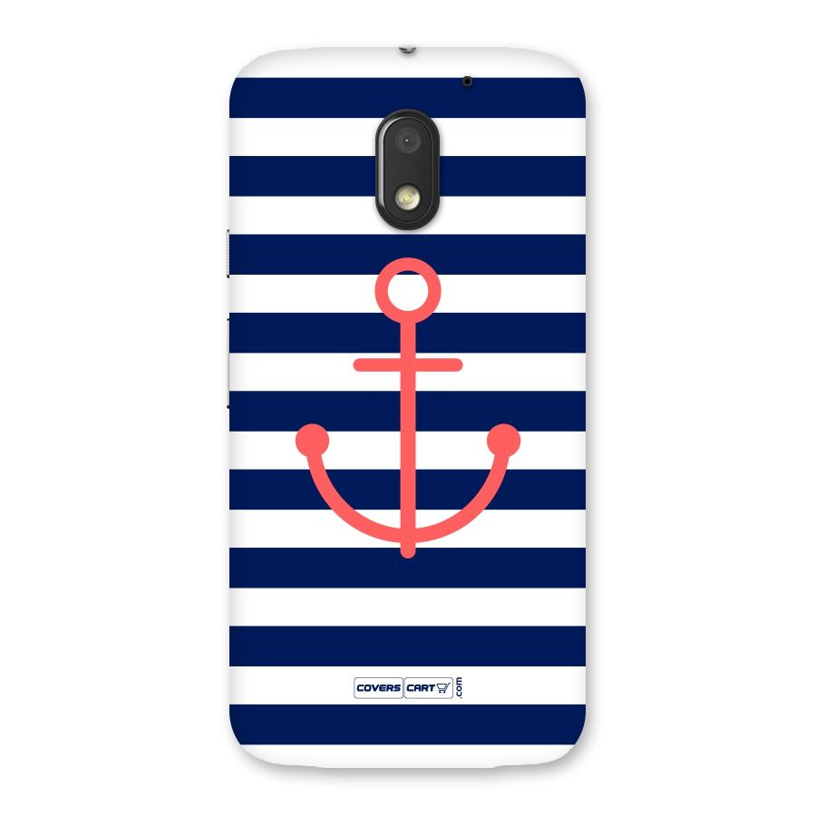 Anchor Stripes Back Case for Moto E3 Power