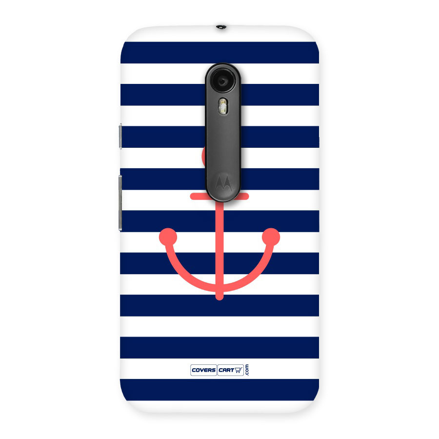 Anchor Stripes Back Case for Moto G3