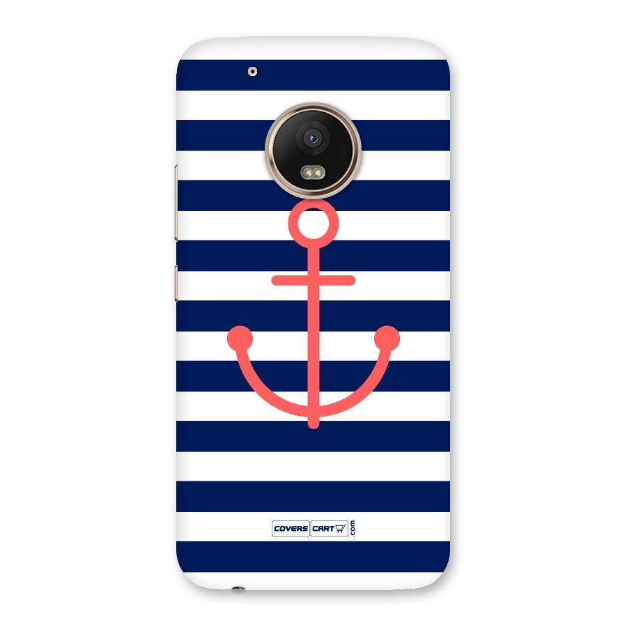 Anchor Stripes Back Case for Moto G5 Plus